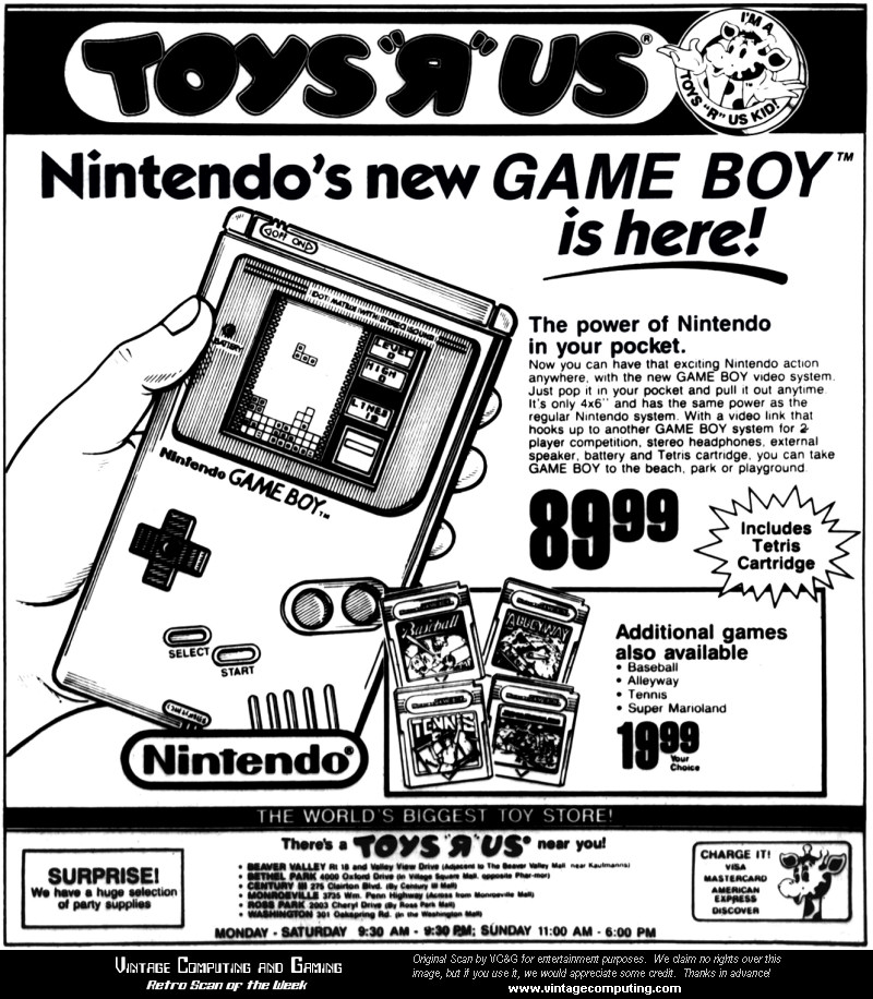 Vintage Original Nintendo Gameboy Working Game Boy 1989 Gray 
