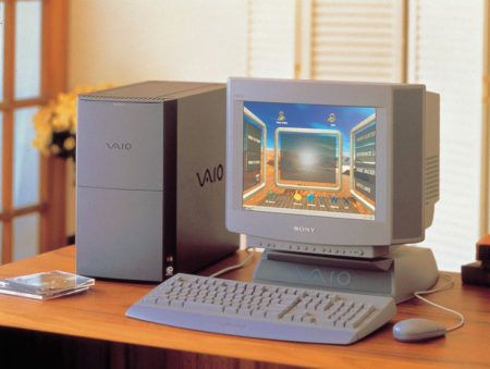 A Sony VAIO computer.